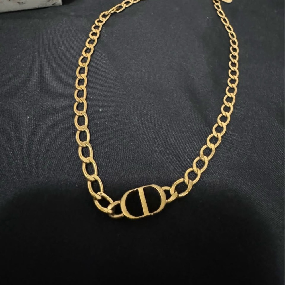 Dior Gold Chain Necklace
